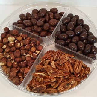 Chocolate Tray with Dark & Milk Chocolate Covered Nuts